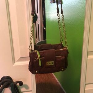 Burgundy crossbody purse